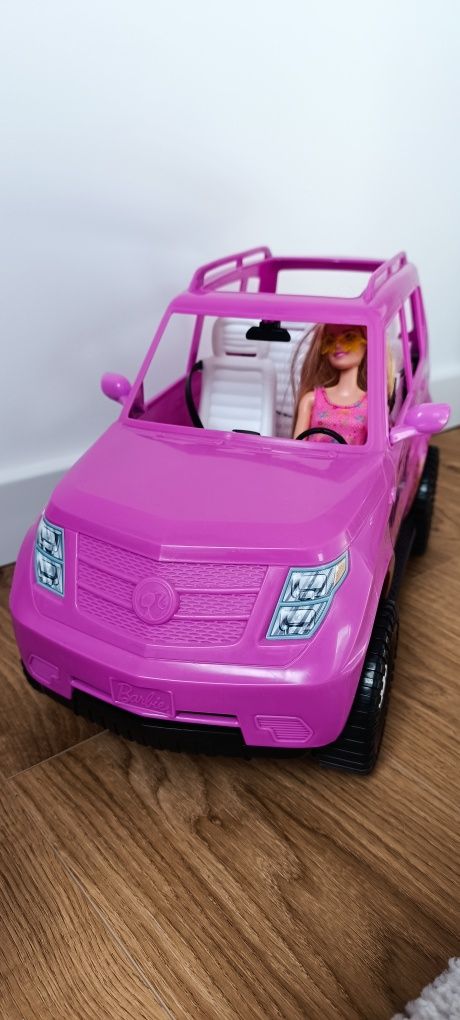 Mattel samochód SUV terenowy i lalka barbie jak nowe