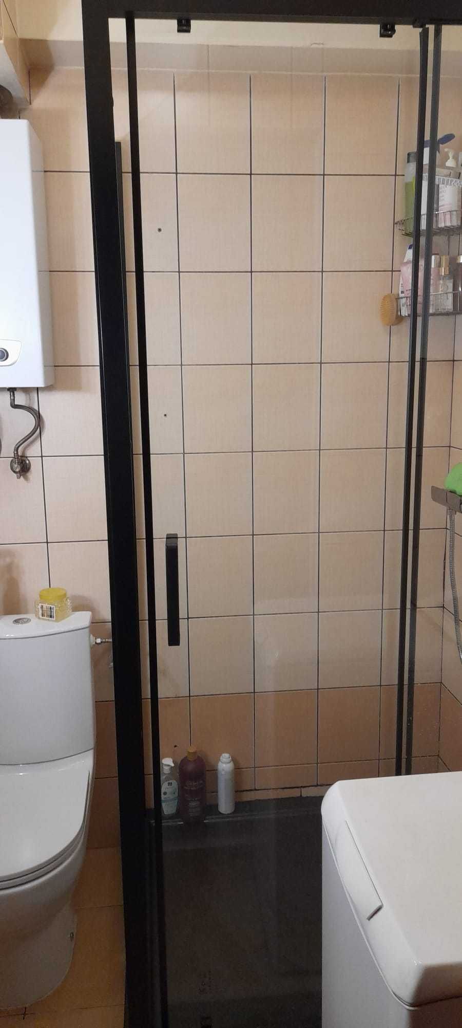 Kabina prysznicowa LEDAVA CZARNY MAT, transparentne 90x100x195