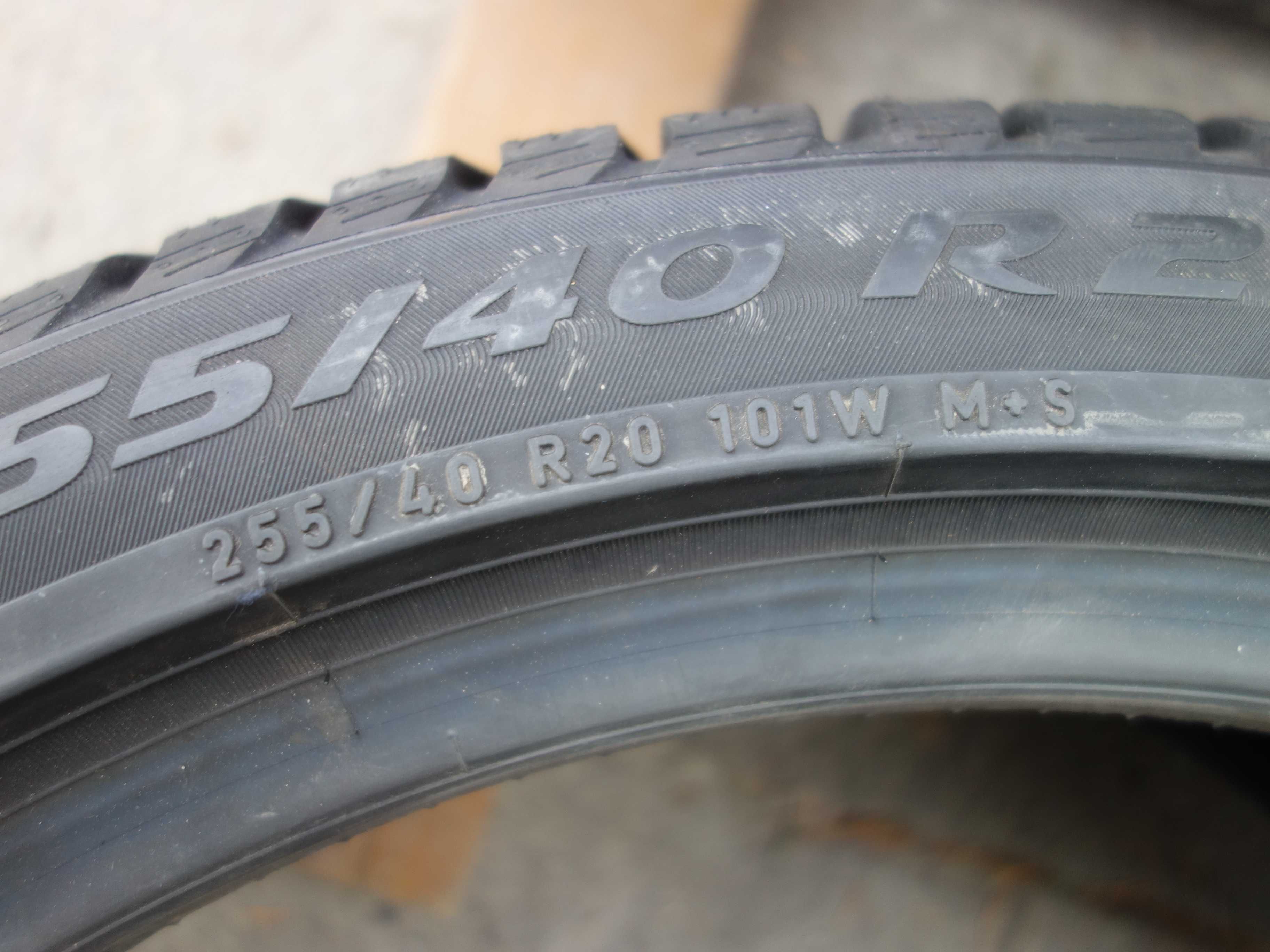 Opony Zimowe 255/40/20 PIRELLI SOTTOZERO NOWE 4 Sztuki