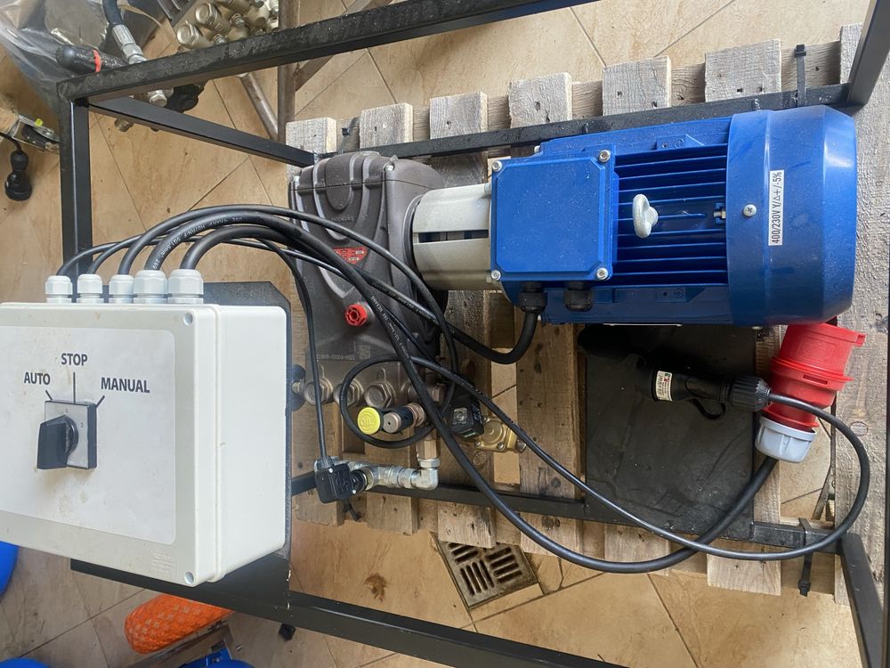 Nowa pompa do zraszania 21l/min,100 bar,3kW,interpump,włoska,kurnik