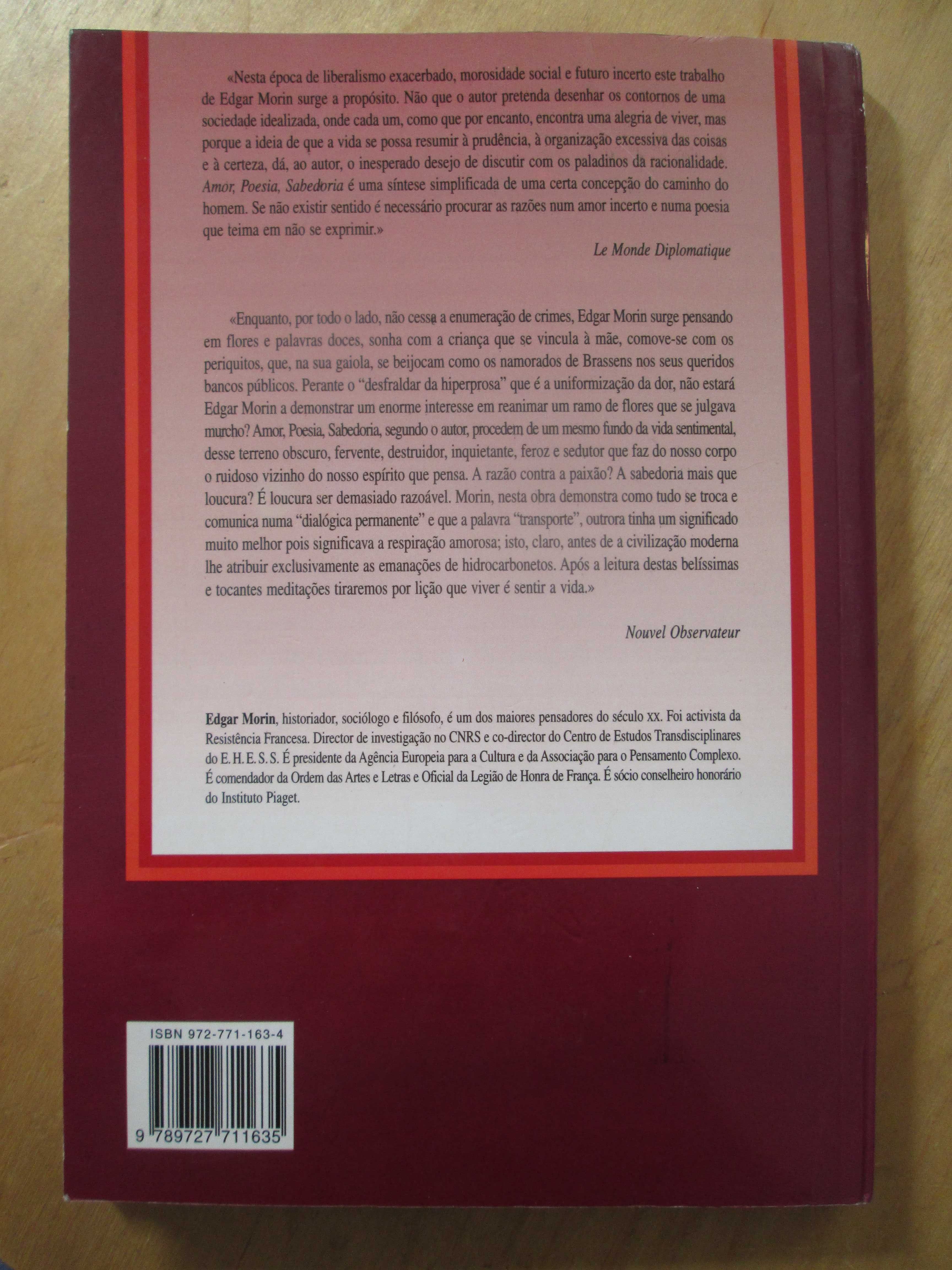 Amor, Poesia, Sabedoria, de Edgar Morin
