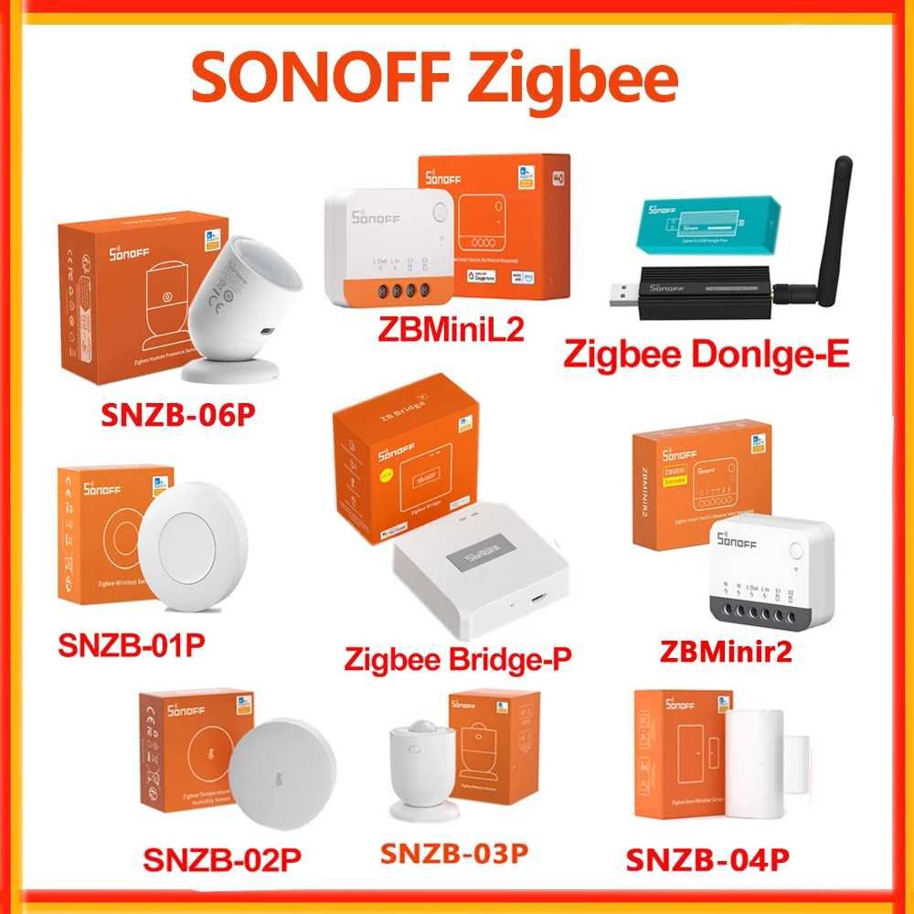 Пристрої SONOFF з гарантією за вигідною ціною. Zigbee датчики та інше