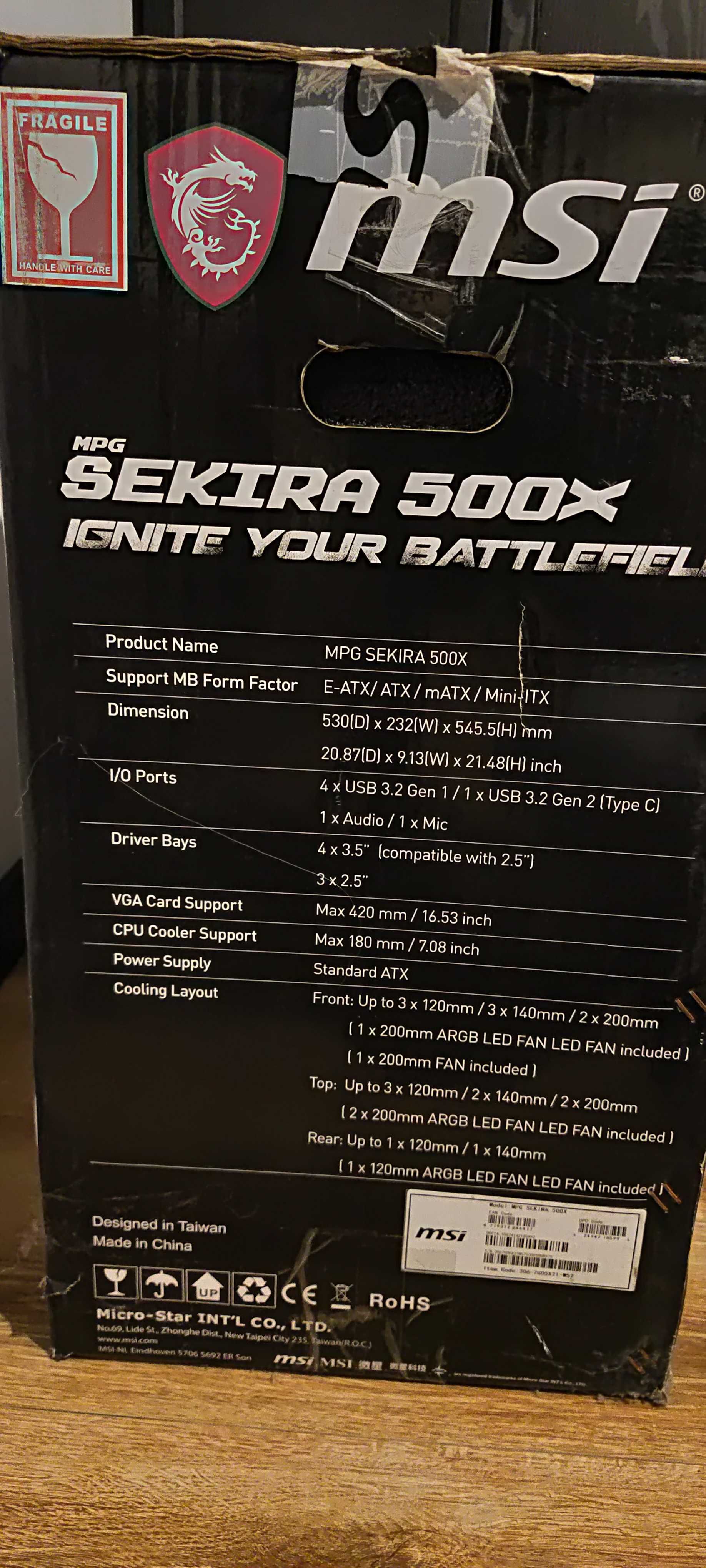 Obudowa MSI MPG Sekira 500X