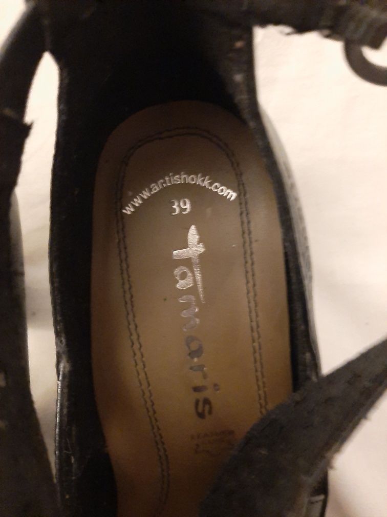 pantofelki damskie, czarne, Tamaris