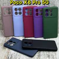 Чехол Silicone Case Full на Poco X6 Pro 5G. Микрофибра