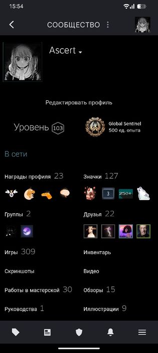 Аккаунт Steam, 100 лвл