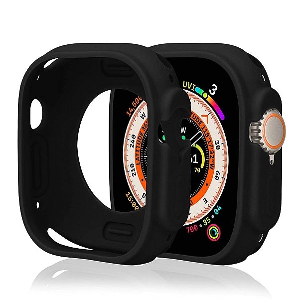 Etui Silicone Watch Case na Apple Watch 41 mm (Series 7/8/9) - czarne