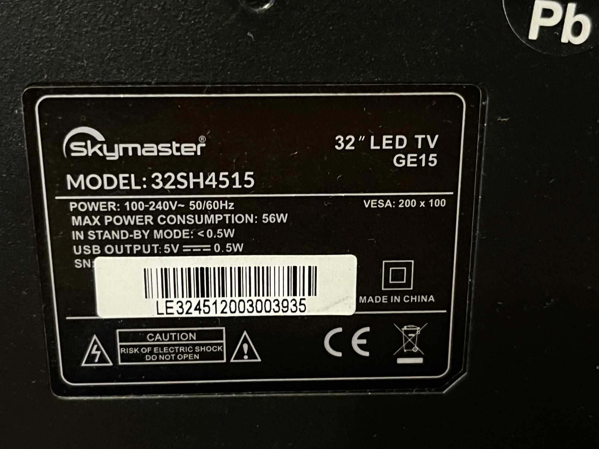 Telewizor 32 cale LED Skymaster 32SH4515 DVB - T2