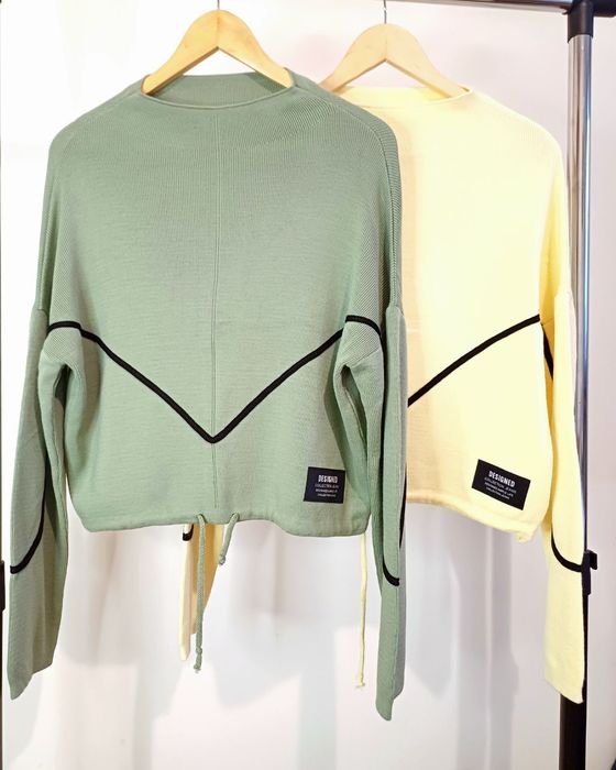 Жіночий в'язаний джемпер з кантом, Туреччина, 42-48