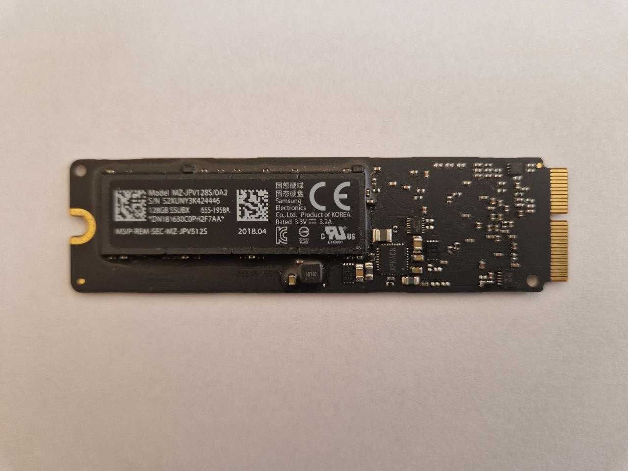 SSD Samsung MZ-JPV128S/0A2(стан 98%) для Apple MacBook (2013-2017)