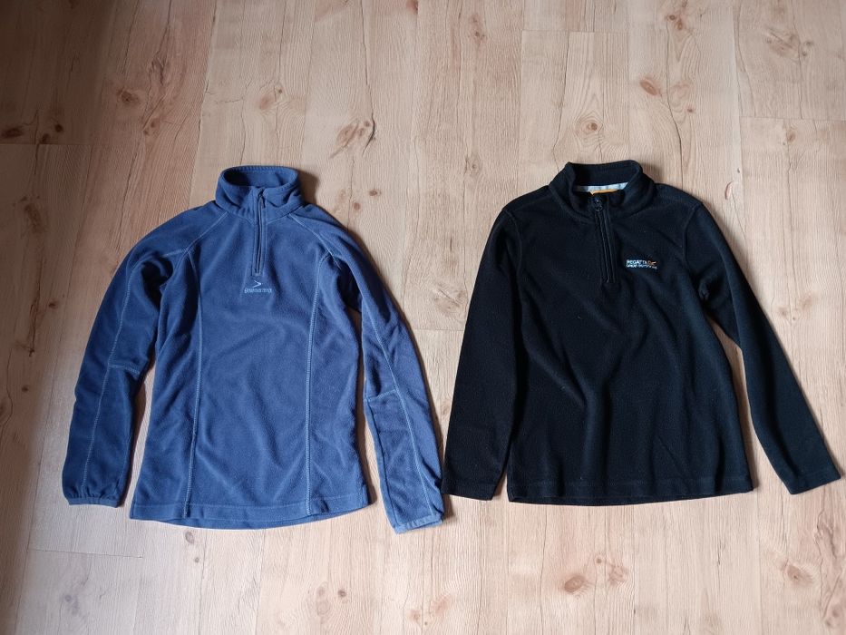 Paka dla chłopaka, polar cienki, bluza,  narty, sanki, rozm.140 2 sztu