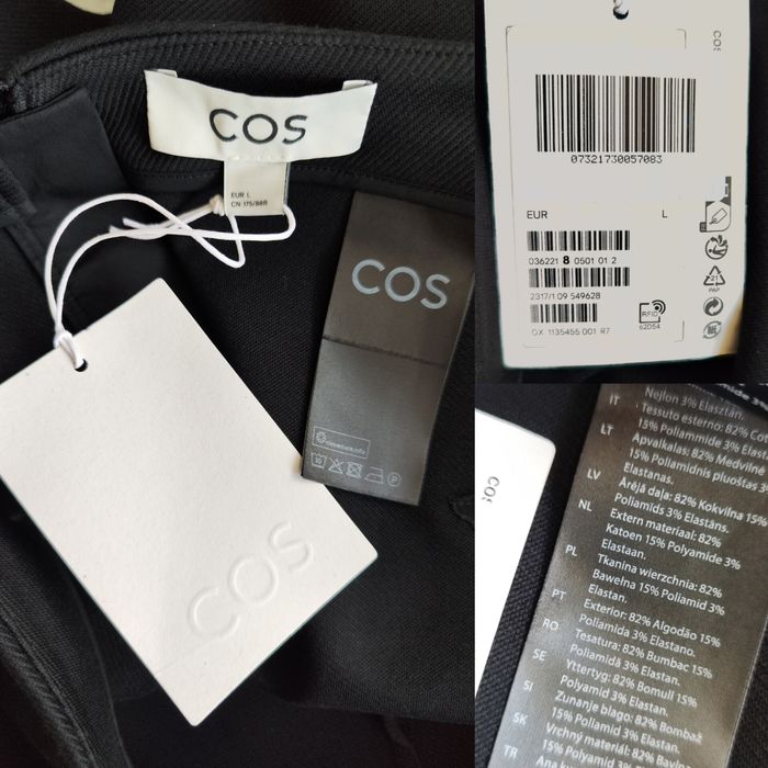 Cos щільна твілова спідниця міні на основі бавовни