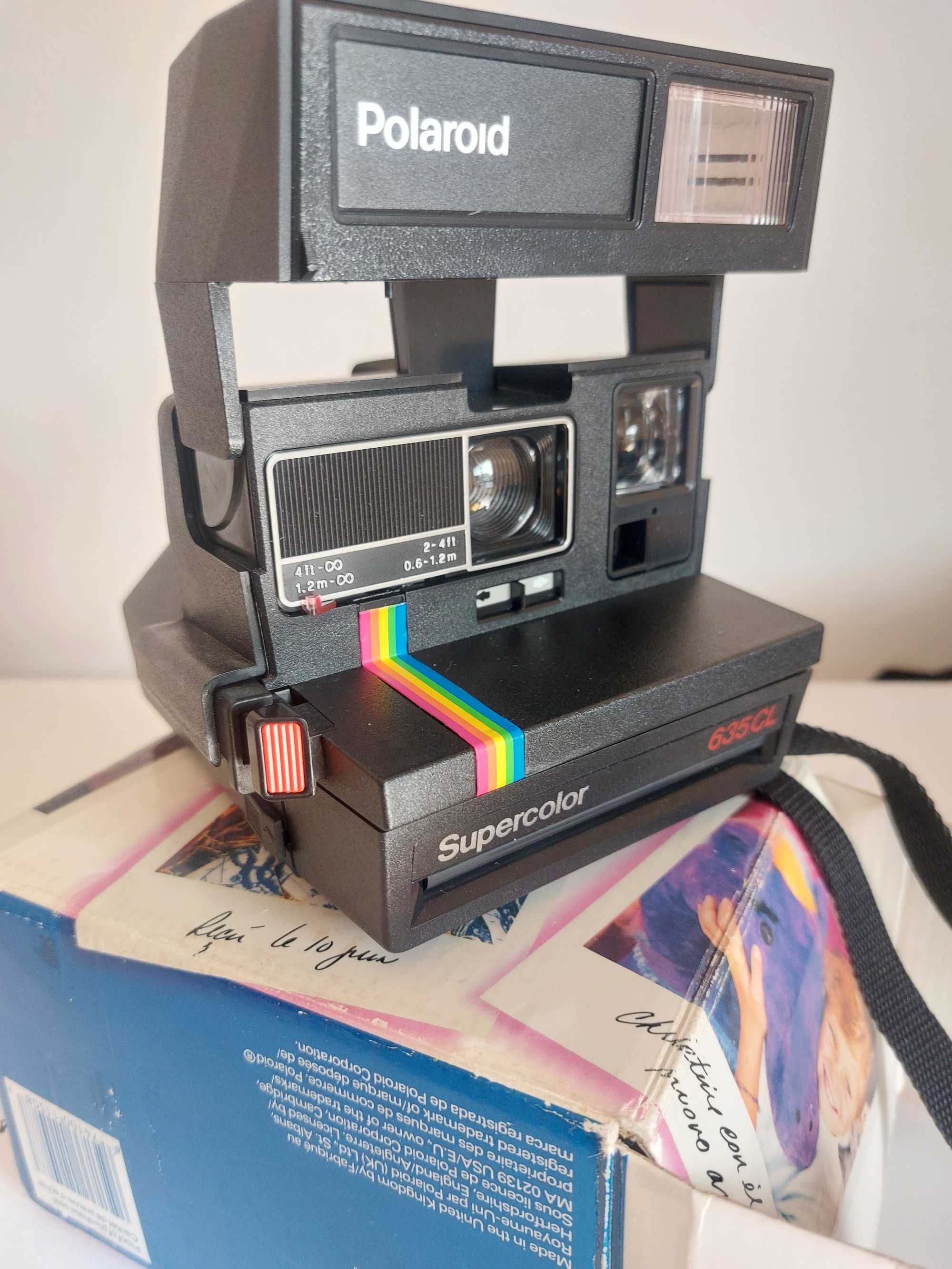 Máquina Fotográfica Polaroid Supercolor 635CL com caixa (como nova)