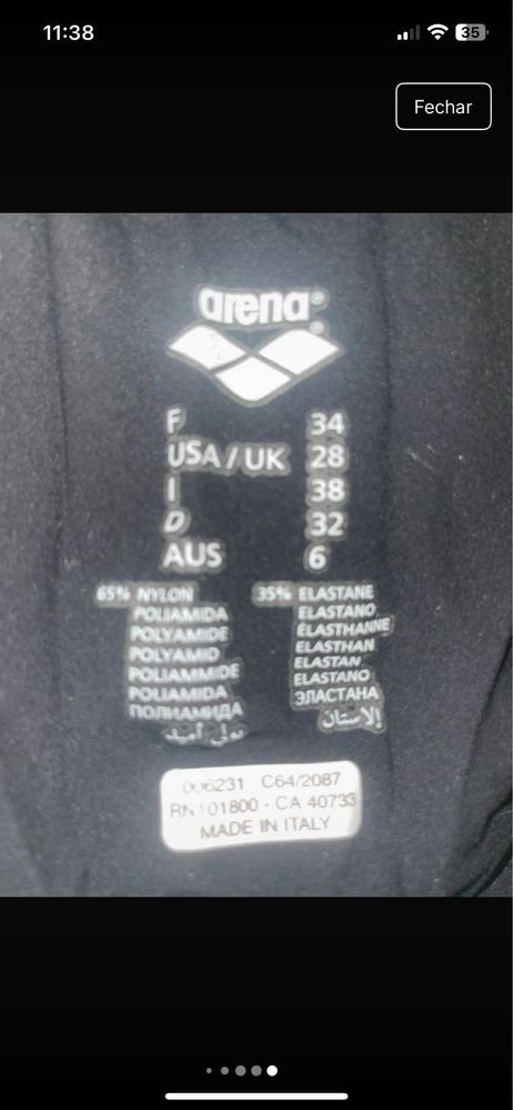 Fato de bamho de competição Arena Powerskin R-Evo+ Open Water