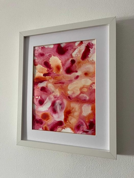 Pintura abstrata em acrílico