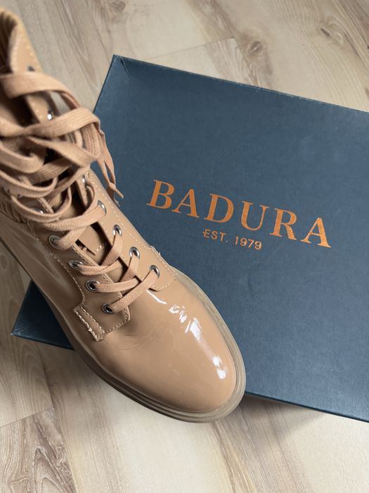 Botki badura 39 beżowe