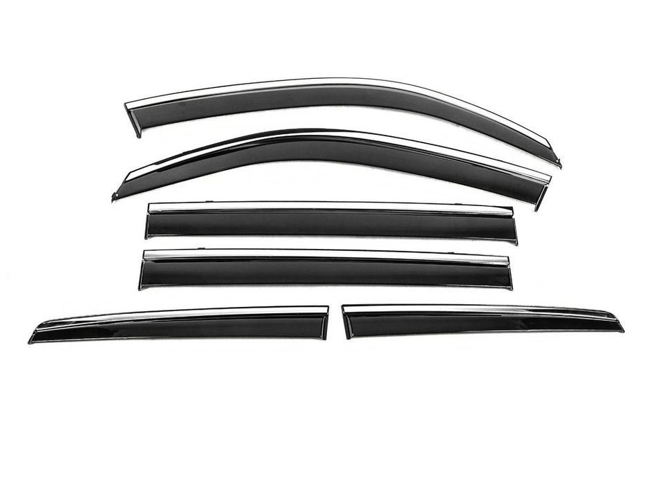Lexus LX570/450d Вітровики з хромом Niken Luxury (6 шт)