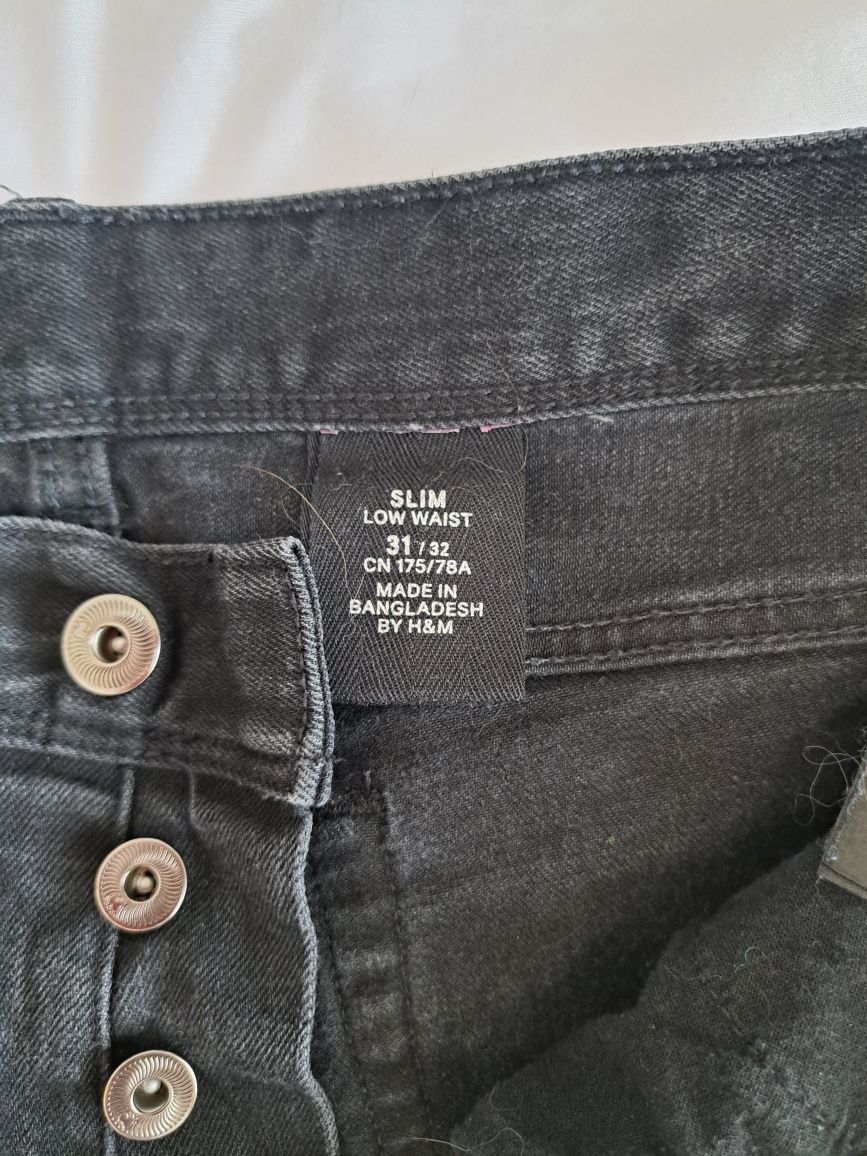 Spodnie damskie jeans H&M L