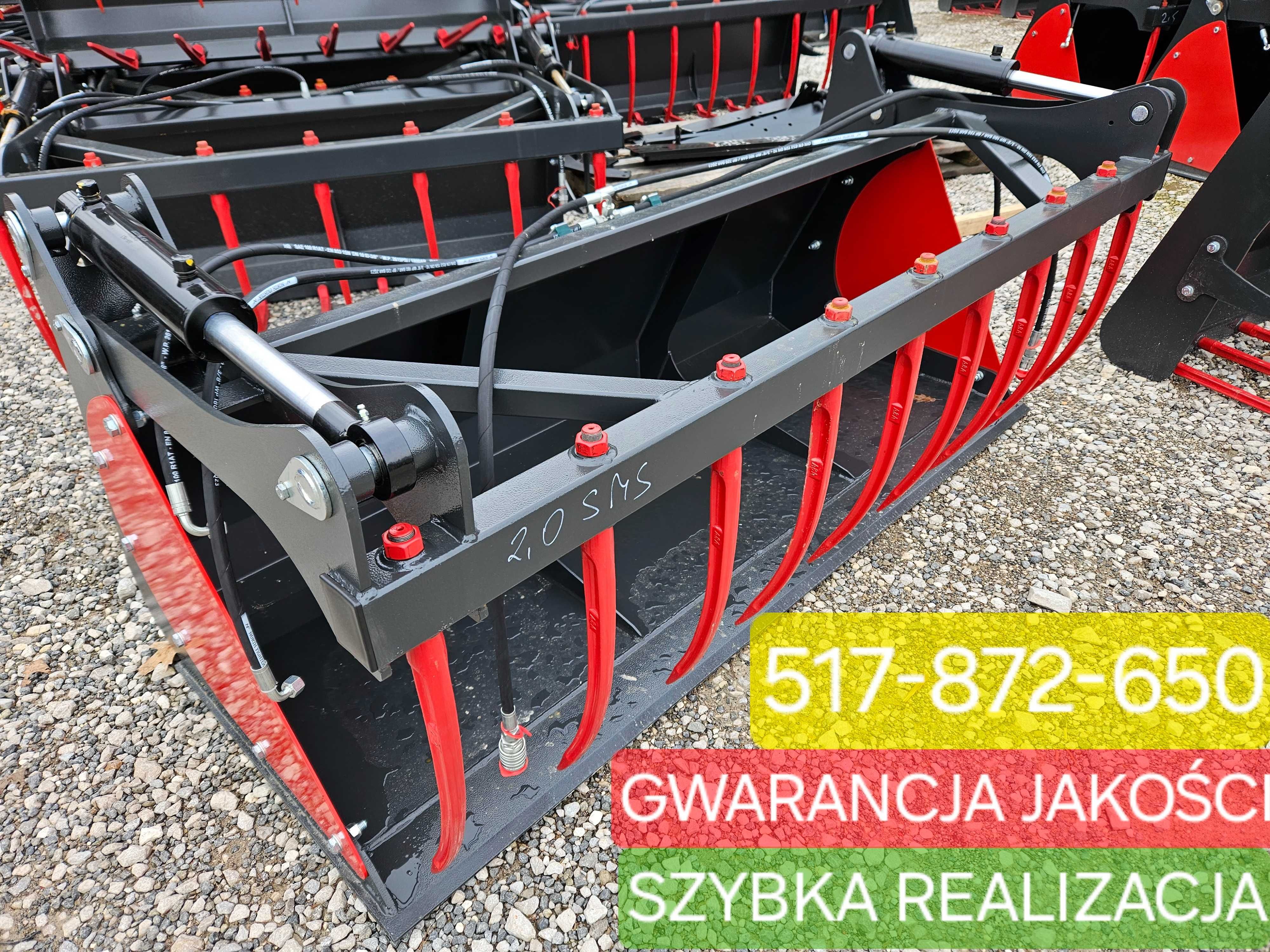 ŁYŻKOKROKODYL osprzęt do TUR-a/ŁADOWARKI od 105cm do 240cm euro/mx/jcb