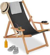 NOWY Leżak drewniany leżak ogrodowy plażowy