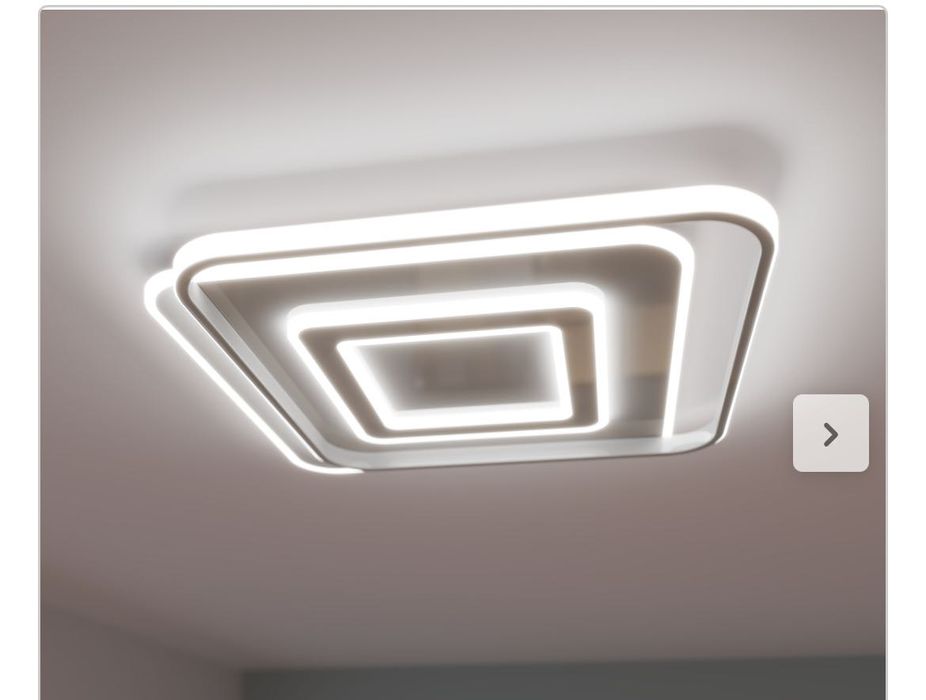 Candeeiro de teto em alumínio/acrilico