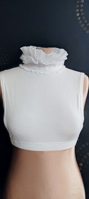 Alternative Goth Victorian Kawaii sztuczny kołnierzyk croptop