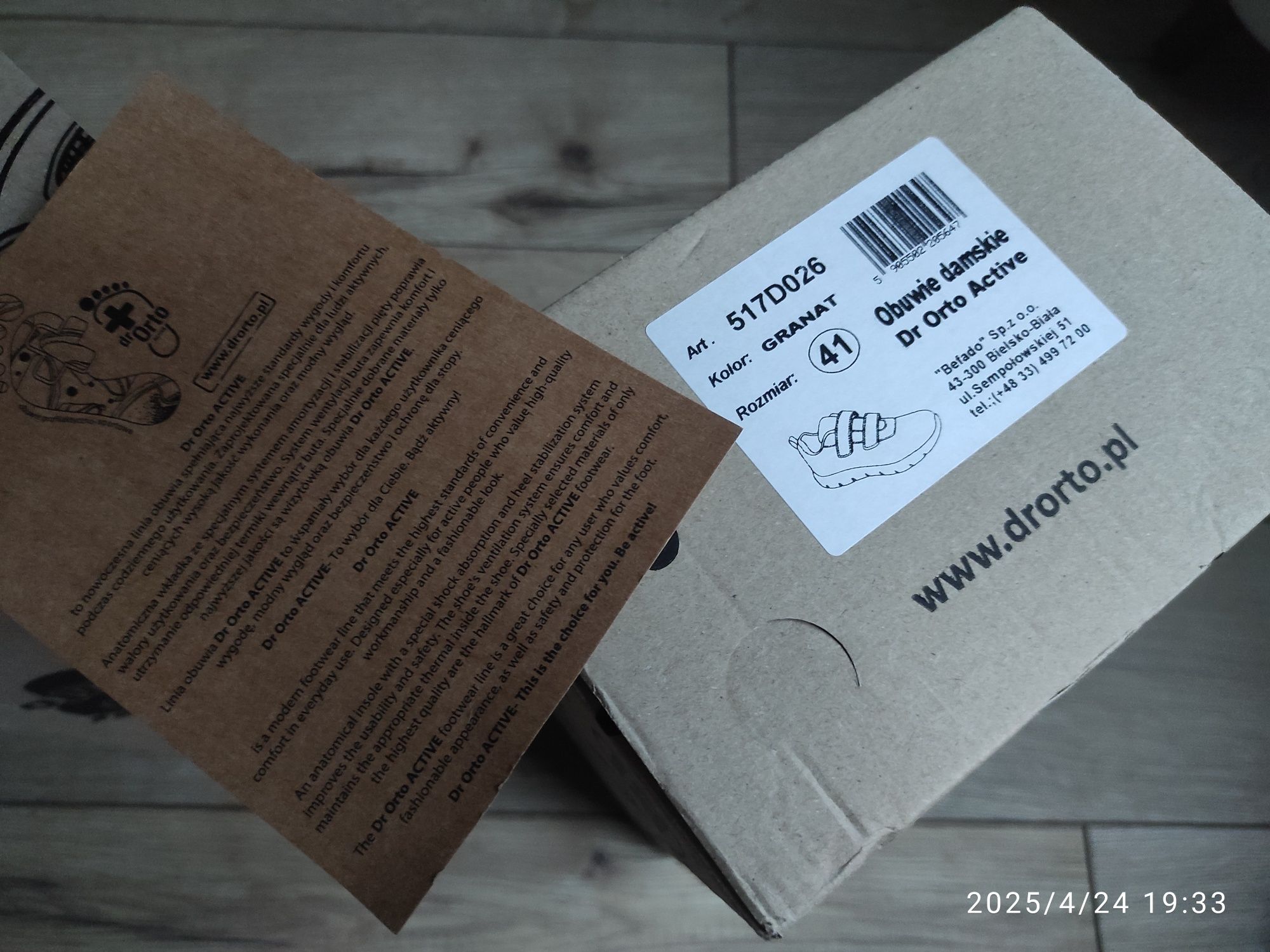 Buty damskie Dr Orto Active Granatowe Sportowe Lekkie R 41