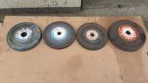 Discos em pedra de esmeril