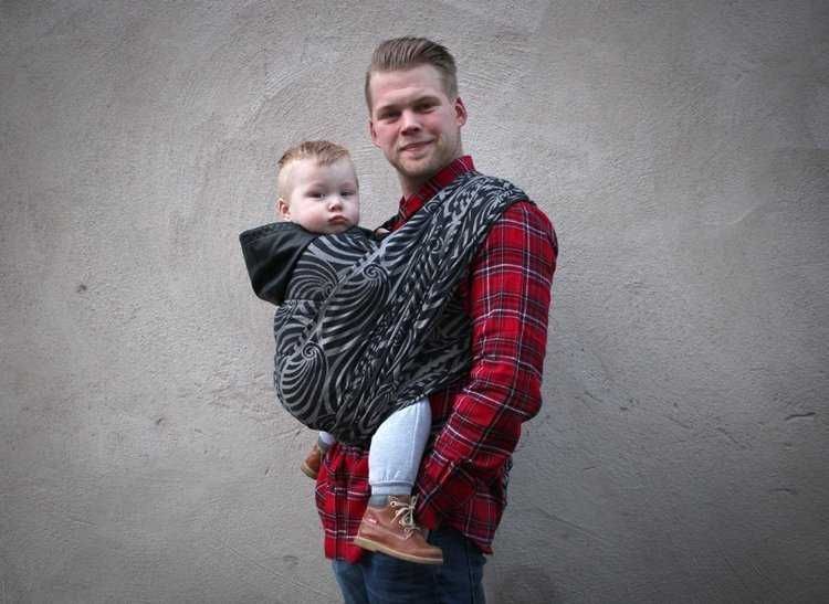 Слинг шарф Yaro Dendy Black шерсть Слінг Яро 5 р-р Состояние идеальное