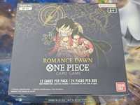 One Piece booster box OP-01 niebieski spód (blue bottom) sealed