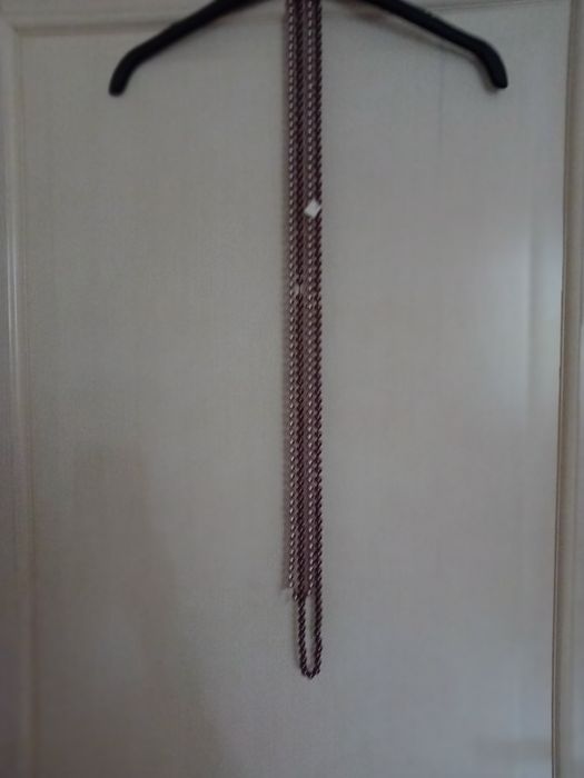 Korale,  długie, odcienie brązu,  2 sznury