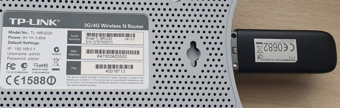 Ruter  tp link z modemem