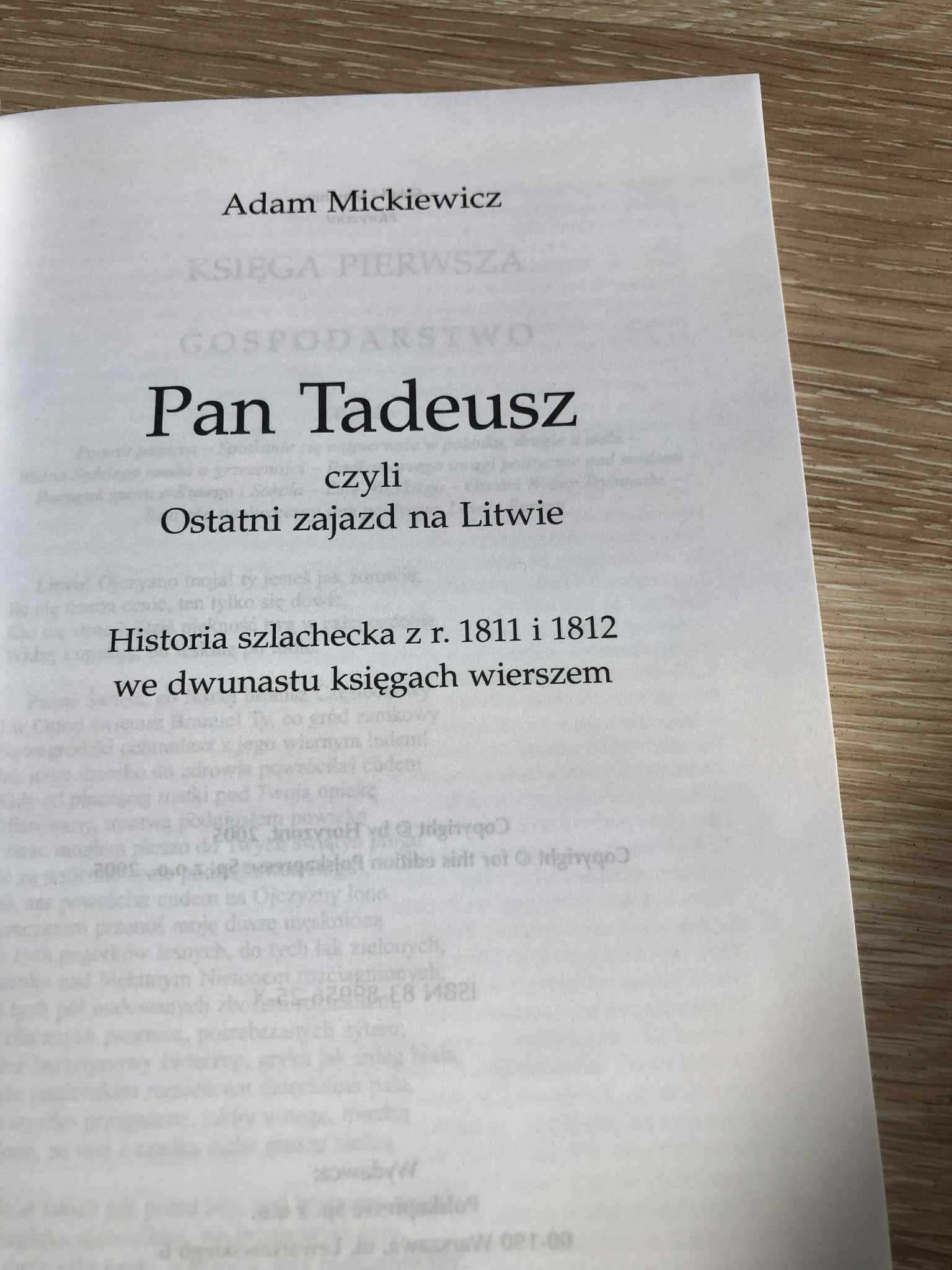 Pan Tadeusz Czyli Ostatni Zajazd Na Litwie  (2)