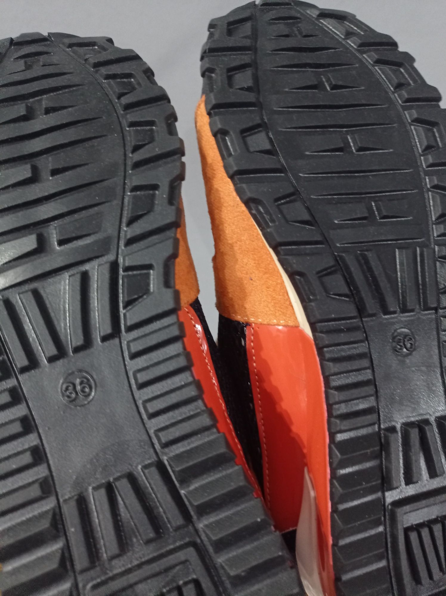 Wyprzedaż Louis Vuitton 36 sportowe obuwie pomarańcz granat zamsz wl