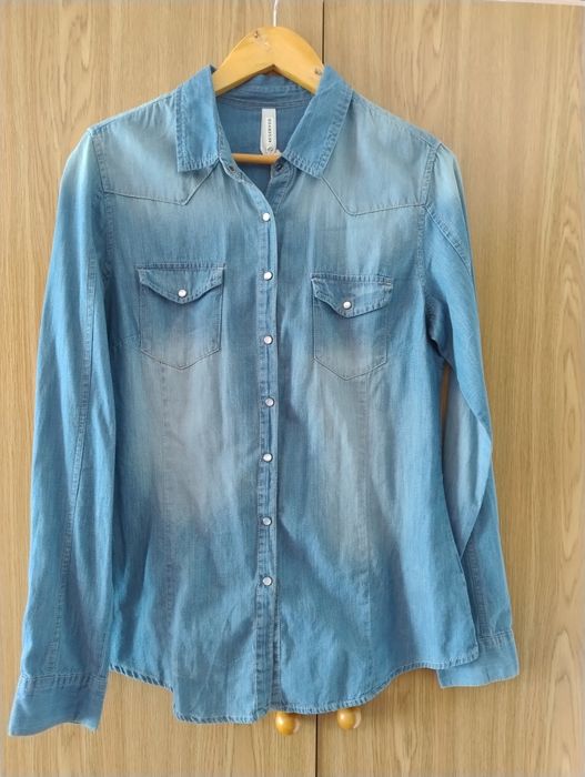 Джинсова сорочка 40р Reserved.