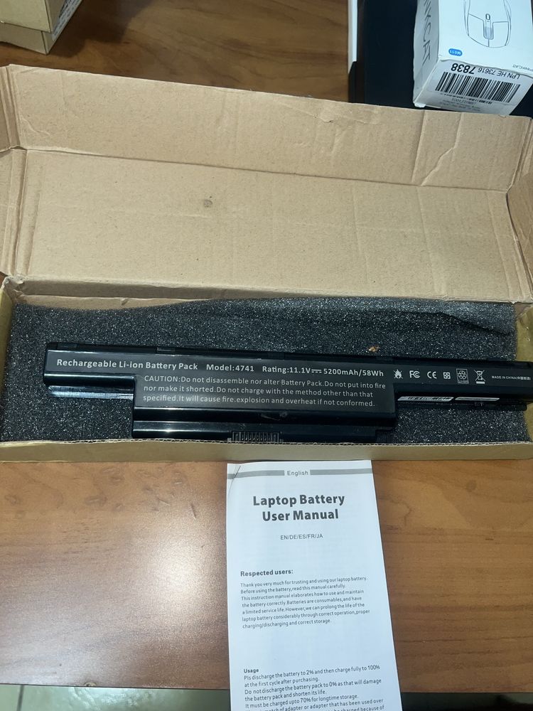 Bateria do laptopa  Acer.