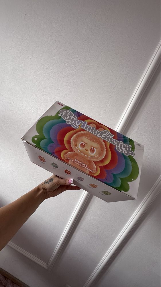 Labubu misie breloczki take a seat bring into enegry rainbow