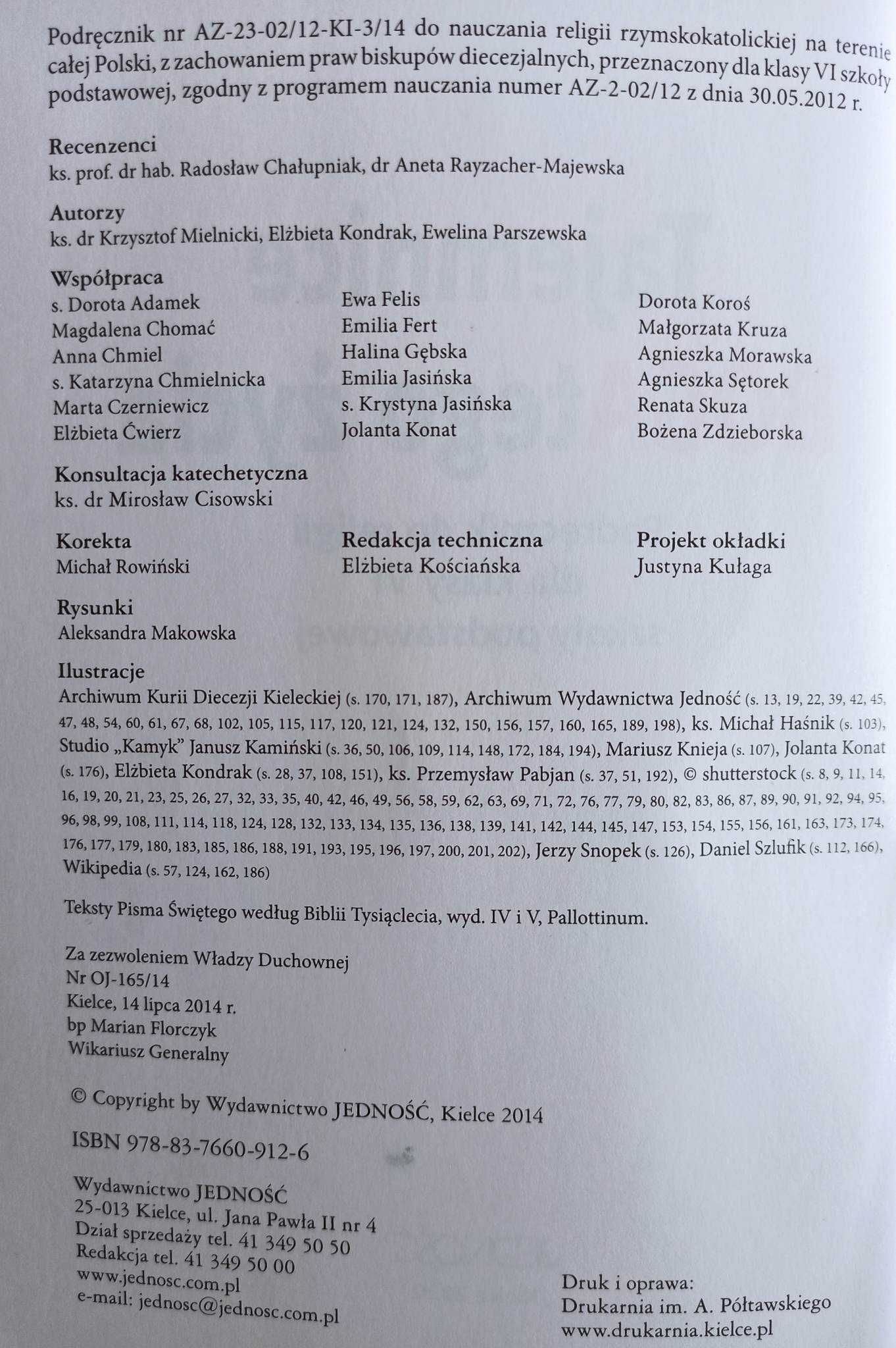 Tajemnice BOGAtego życia - Podręcznik (klasa 6)