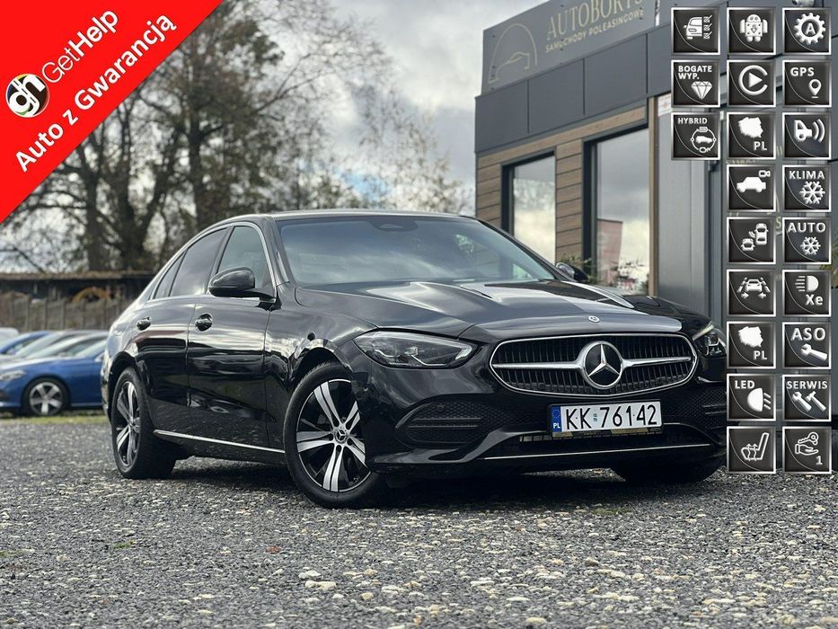 Mercedes-Benz Klasa C Salon Polska Poleasingowy tylko 9900km Serwis ASO VAT 23% Bezwypadkowy