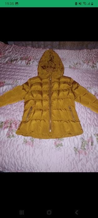 Vendo casaco novo mostarda