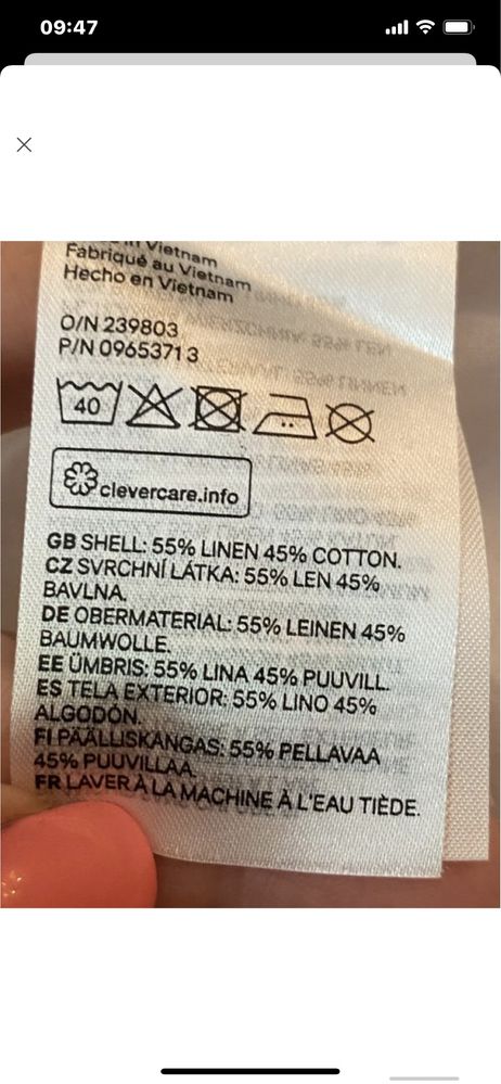 Шикарная блуза, рубашка, платье,H&M, большой размер, 100% лён!