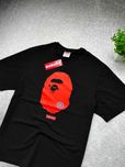 Оверсайз Футболка Supreme | Черная Футболка Суприм с бирками