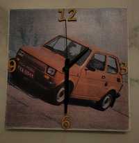 Zegar ściennych 30x30 Fiat  126p wykonany własnoręcznie .