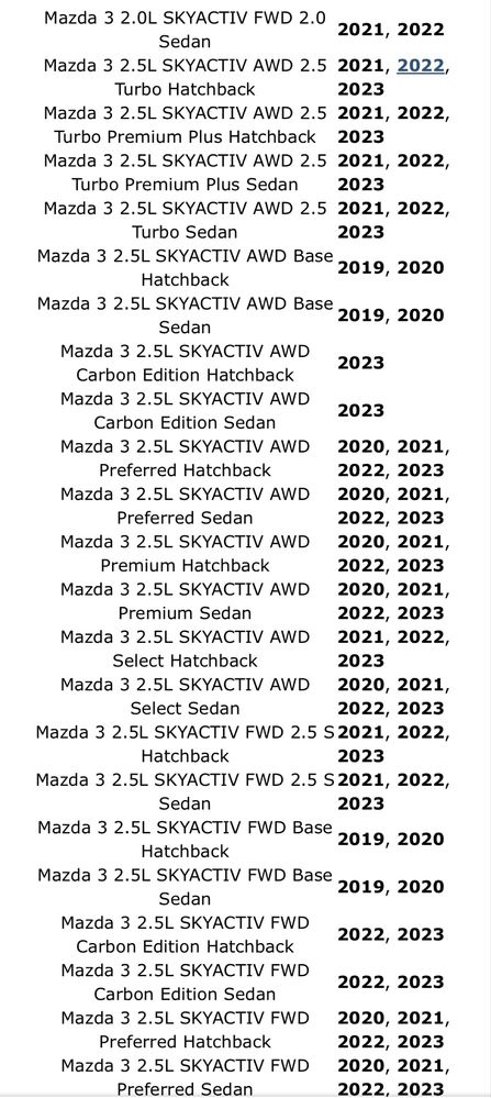 Радар дістронік Mazda 3 cx30 cx-30 usa 2019 2020 2021 2022 2023 2024