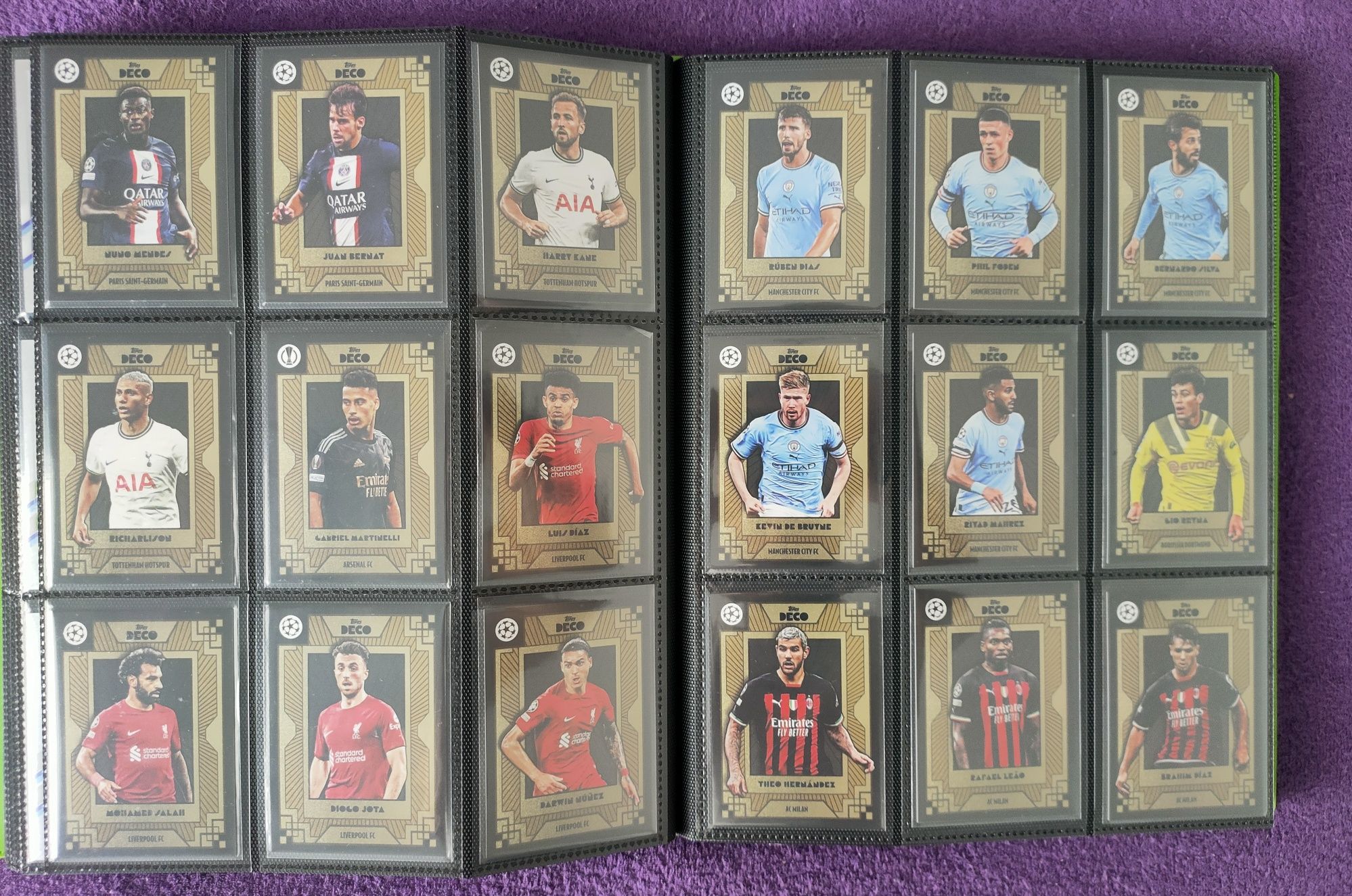 Karty Topps Deco 42 bazowe + 16 insert