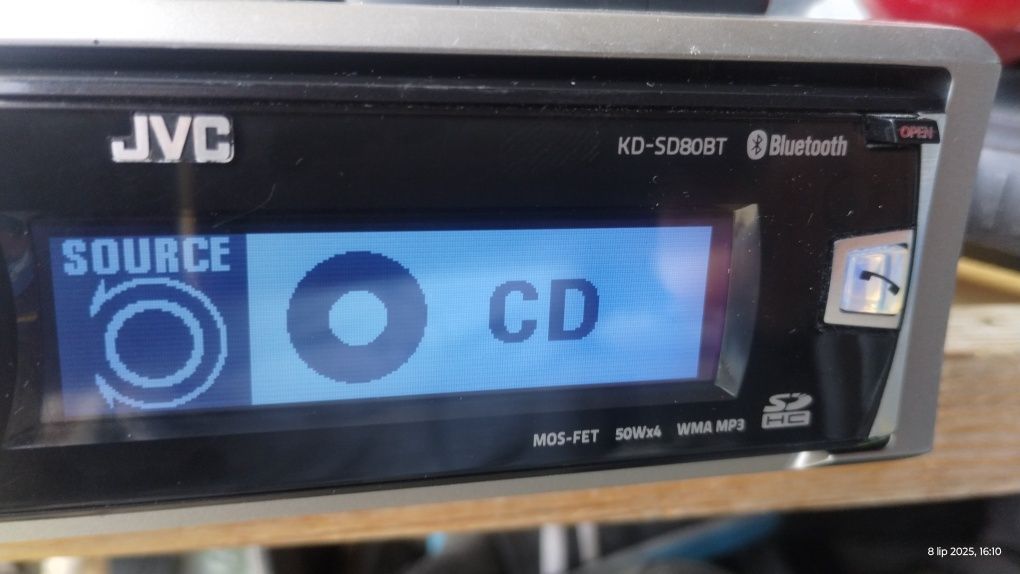 Radio JVC KD-SD80BT bluetooth USB CD Aux pilot mikrofon