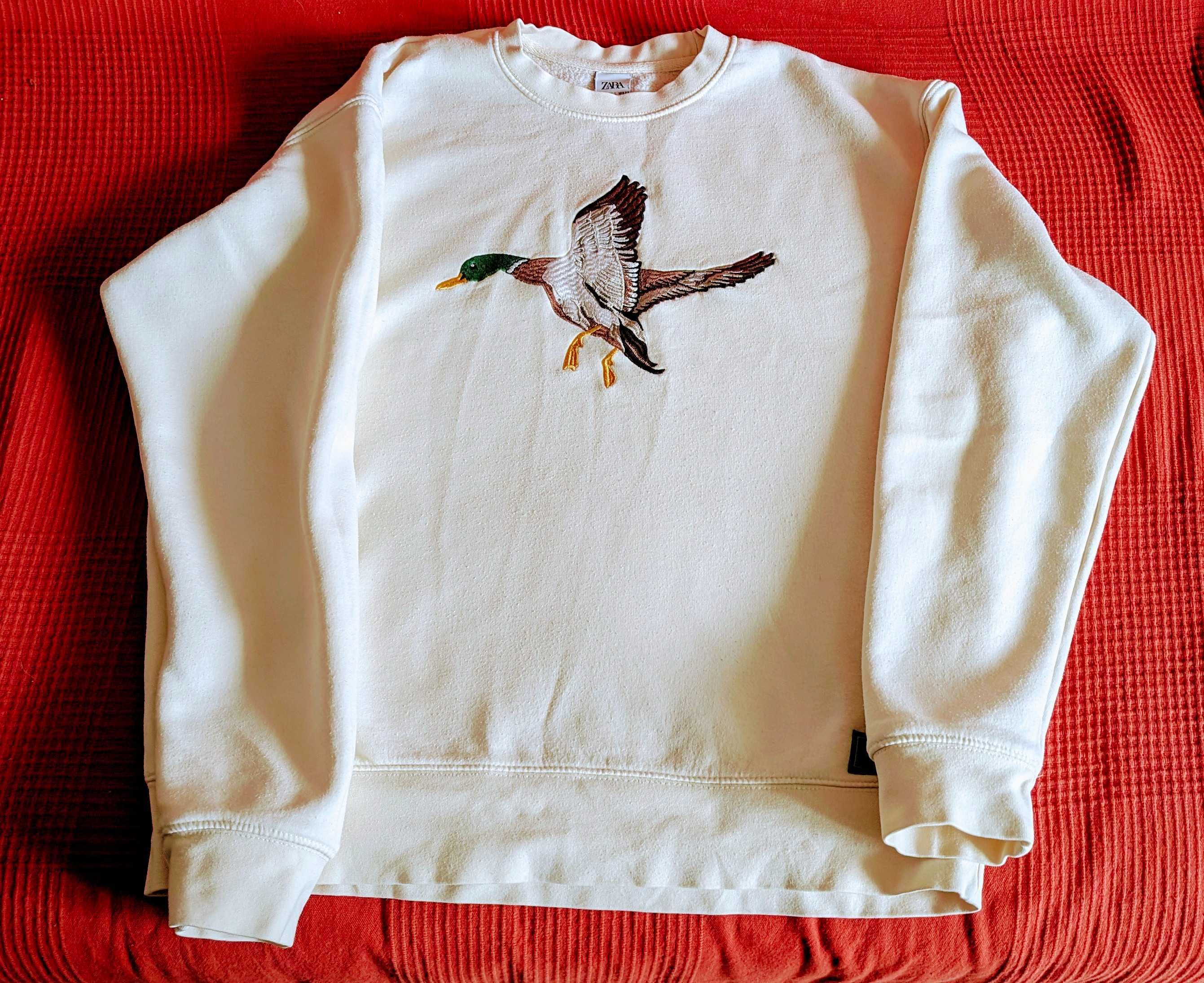 Kremowa bluza firmy Zara, rozm. L