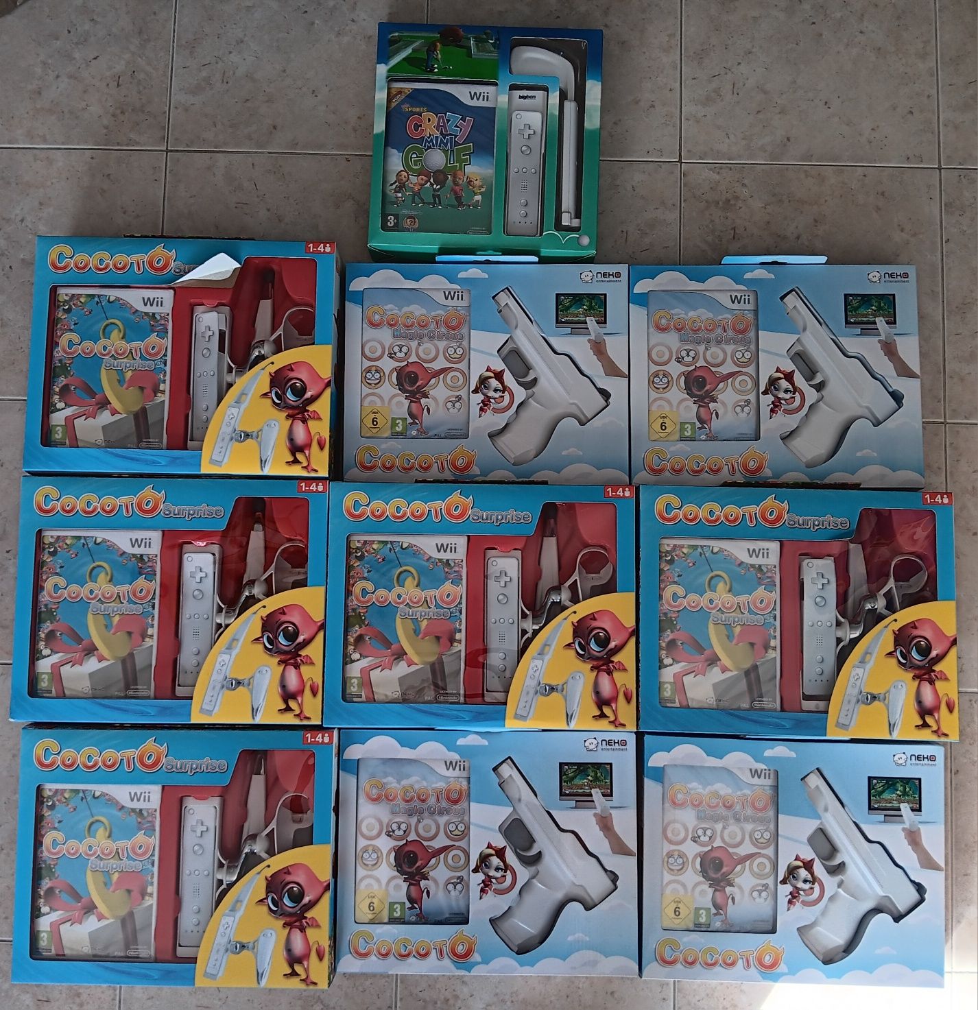 PARA DESPACHAR 10 Conjuntos Novos Nintendo Wii