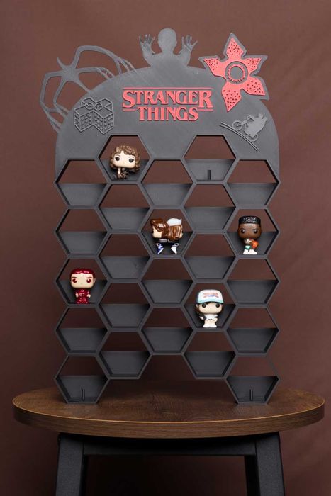 Półka STRANGER THINGS na figurki Funko Pop Kinder Joy