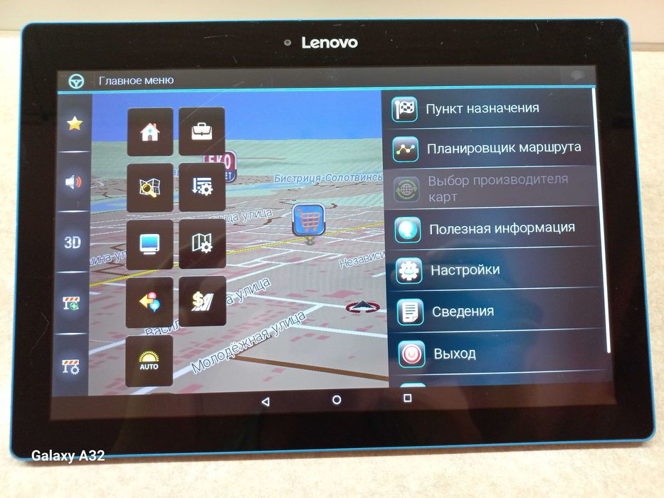 Вантажний GPS навігатор TIR / ADR Lenovo 10”. Європа - Україна 2025!